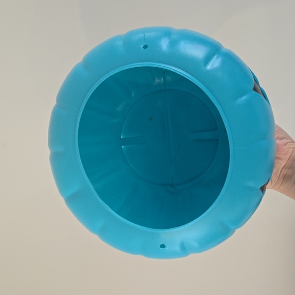 Vintage Halloween blue jack o lantern blow mold bucket - Picture 3 of 5